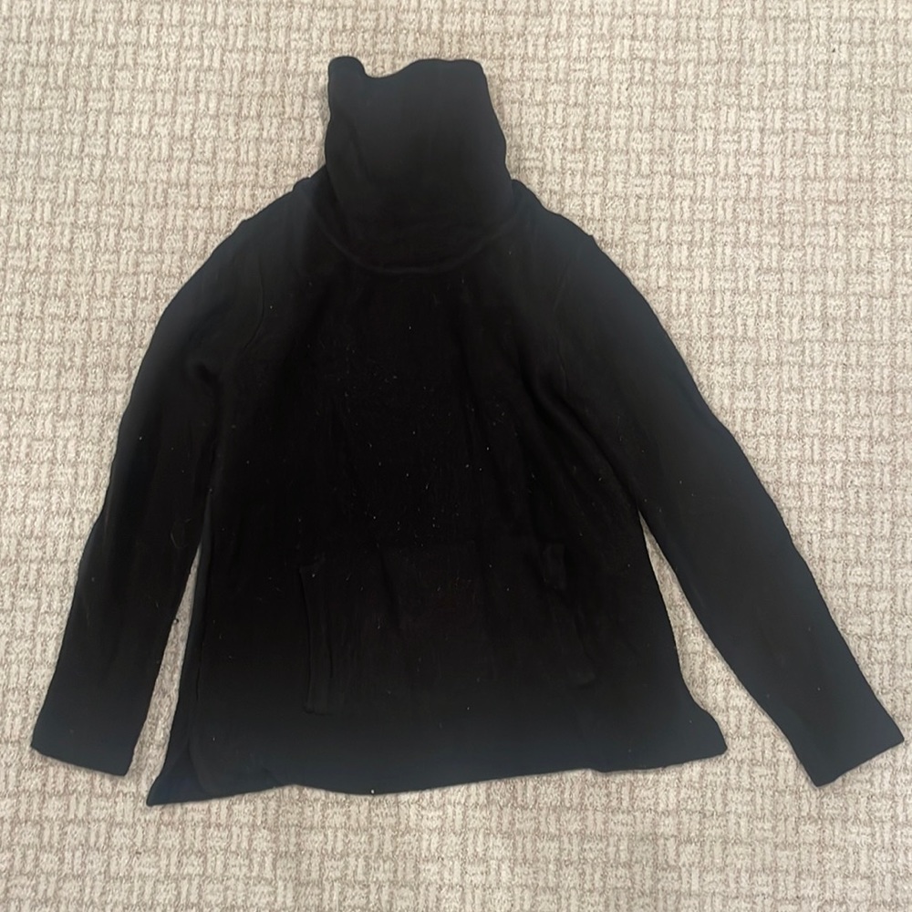 Black turtleneck sweater